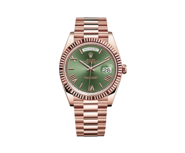 Rolex day date 40 olive cheap green